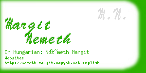 margit nemeth business card